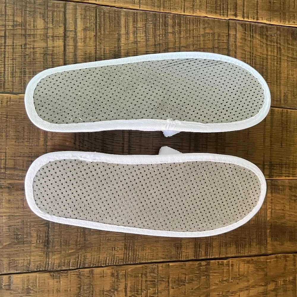 New! Frette 1860 Luxury Hotel Slippers - White - OS - St. Regis - Picture 6 of 6